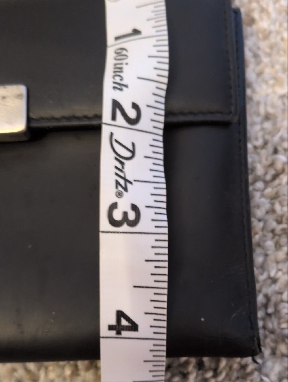 Vintage Prada Black Leather Wallet with Silver Logo Plate - Picture 3 of 16